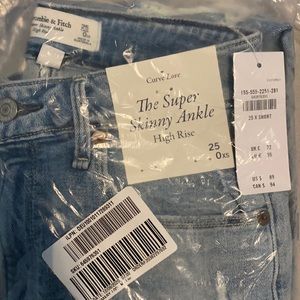 Curve love super skinny high rise ankle jean